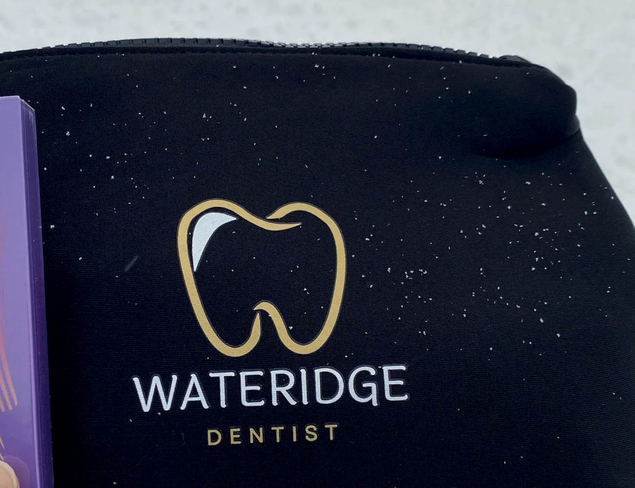 A branded heated blanket at Wateridge Dentist
